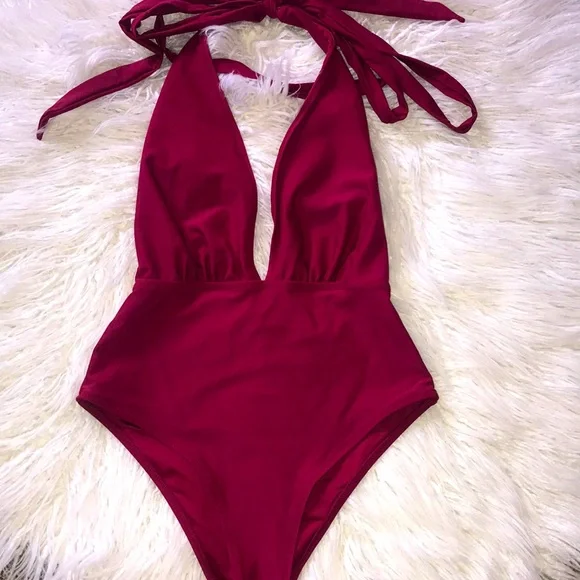 One pc swimsuit sexy open back / tie back ♥️♥️♥️ - Picture 1 of 4